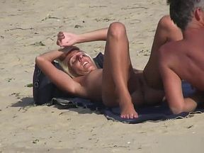 Blonde Milfs Nude At The Nudist Beach Voyeur Hd Video