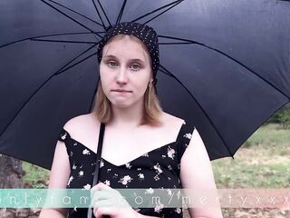 1st anal sex of a blond gal from the village