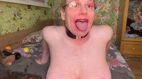 Pantyhose in ass,fisting ass and mouth, prolapse