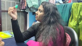 Lady boss and male staff hot fuck in office room to convincing boss