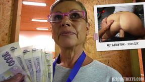 Mature PE teacher gets finged and sucked by a student for money