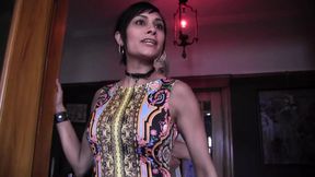 Slutty lesbo chicks enjoying bondage action in the night club