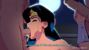 Wonder Woman Threesome Fuck