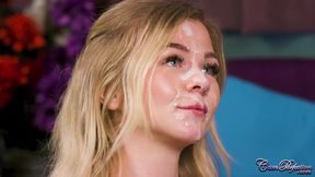 Amoral tart unbelievable facial clip