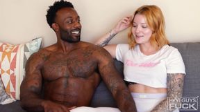 Brendan Lane and Halle Storm's Kissing Ignites Interracial Heat