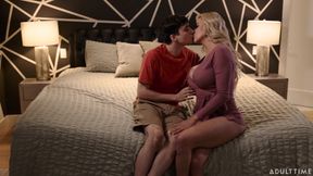 Mommy's Boy - Busty Blonde MILF Caitlin Bell Comforts Virgin Stepson During Breakup