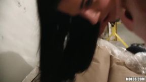 Eveline Dellai In Euro Chick Flashes Ass For Cash