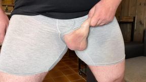 Evening workout for balls. Ballbusting