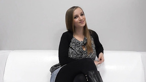 ”Czech teen getting her milk jugs creamed”