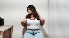 Cute Chubby Girl Masturbates and Squirts