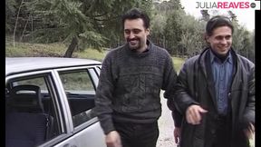 Hairy babes gets ass thrusted by a monster cock hard