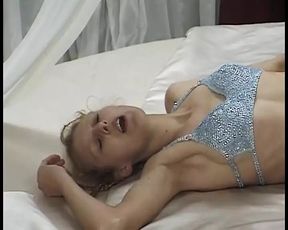 A shy teen from Germany gets three cumshots on her slutty face