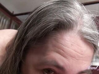 Aunt Judy's - Your Older Step-Auntie Grace gives u a Precious Morning Fellatio (POV)