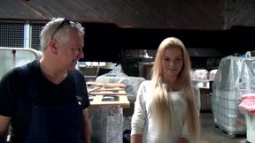 Sunny Devil at the recruitment test .... here blowing