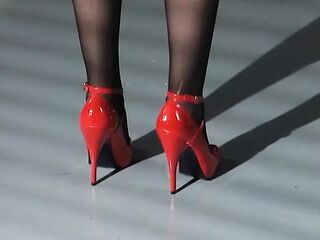 Tied up German bitch spanked and licked in BDSM scene