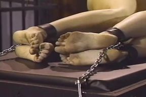 Extreme vintage BDSM session with hot master