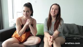 Nervous Babe Has Her First Lesbian Sex Experience - German amateur girlfriends