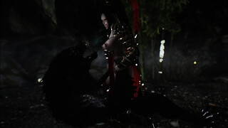 skyrim werewolf and armor porn