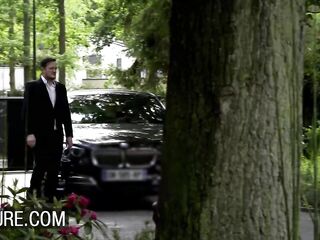 Favourable Limo Driver in a Sexy 3Some with Anna Polina and Jessie Volt