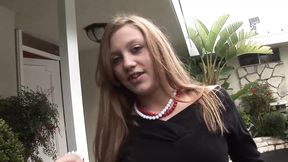 Brunette teen Allison gets creampied by black cock