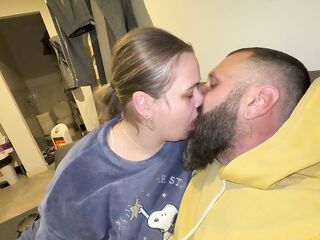 Breasty aged woman snacks on a schlong and then rides on it, tasting the glass