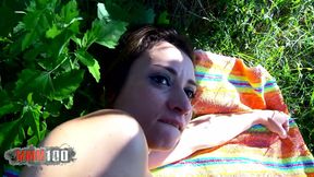 Fucking Valentina's perfect ass at the beach