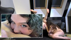 Brunette newbie Rose Noir tries everything for the first time