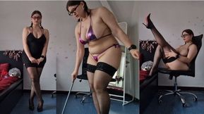 Daddy's Good Girl - Date Night Cleaning &amp; Tease in Black Dress