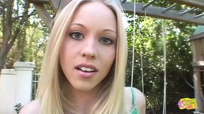 Gagging and slurping fill the air as this lesbian girl sucks on a strapon