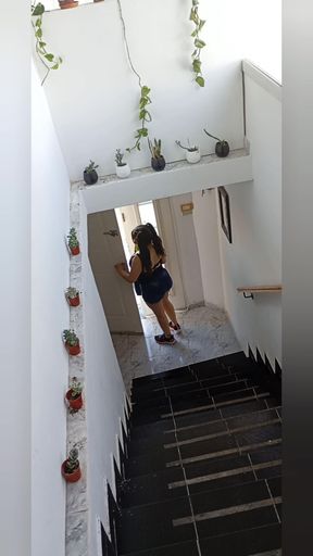 She very innocently knocked on a door to ask for candy, what she didn't know is that this stranger was going to fuck her