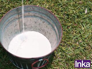 INKA SEX - THERIAN VACA Mega Large Melons Colombian is screwed and milked - Mishell Morales.