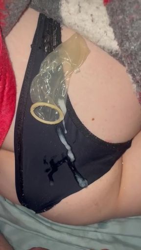 Playing with my friend's panties