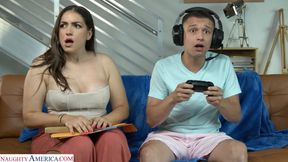 Busty Hot Tutor Gets Creampied By Gamer Guy