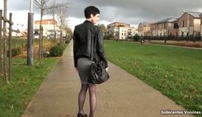 anal ir for french brunette stephanie