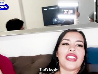 My Spouse gives my large Latin booty to his superlatively good ally and we've a trio! Lalucero