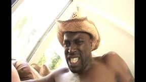 Big black cocks double penetrate blonde babe