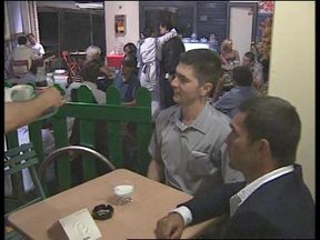 The Blonde Pole Dancer and the Waitres