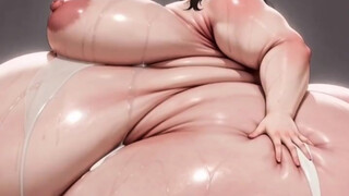 Ssbbw feedee stomach and melons inflation two