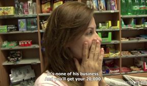 counter chick getting fucked for money