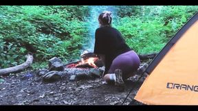 Teen Sex in the Forest, in a Tent. Real Video
