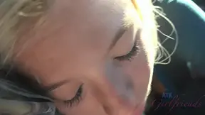 POV chat with smokin' blonde Kenzie before a steamy hot tub session