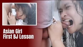 First Blowjob Lesson For Cheating Asian Wife - Minokiiko