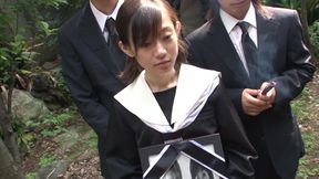 Innocent looking Asian babe learns how to suck a dick