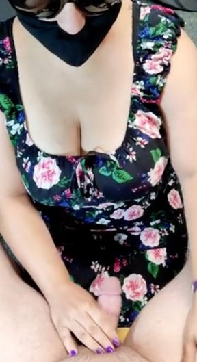 Unexpected hand job for my step son free his dad left for work