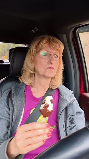 Morgan LOVES ice-cream