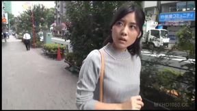 Asian brunette agreed to make love with a stranger for cash