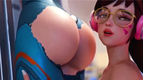 Hardcore Pussy Eating for My Lesbian Girlfriend - 3D Sex Anime