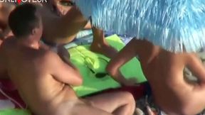 Beach Fuck Fest: Hardcore Group Sex at Swingers camp