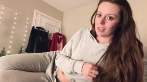 Your Naughty Stepsis Is a Real Cock Whore! Pillow Humping Just Won't Cut It This Time!
