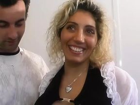 Magnificent French babe gets her amazing body sprayed with cum